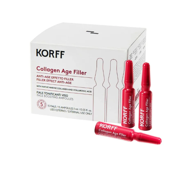 Korff Collagen Age Filler Anti Age Tonificanti Viso 15 Fiale 1 ml